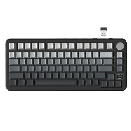 ATTACK SHARK X85Pro 75% Mechanical Keyboard with Screen & Knob Hot Swappable Wireless 2.4GHz/Bluetooth/Wired RGB Gasket Mount QM