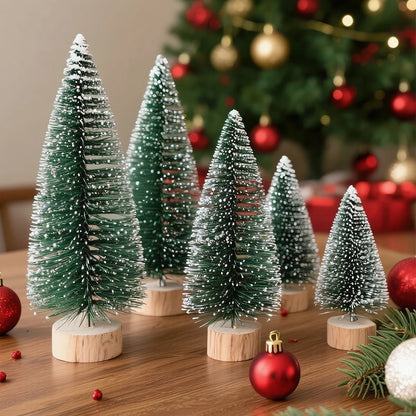Artificial Mini Wooden Christmas Tree – Tabletop Ornament