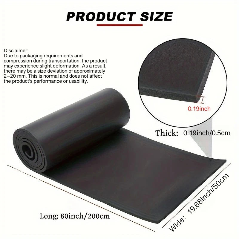 Self-Adhesive Black Foam Insulation Pad for Soundproofing & Heat Insulation Waterproof Flame Retardant Easy Cut DIY Foam Sheet