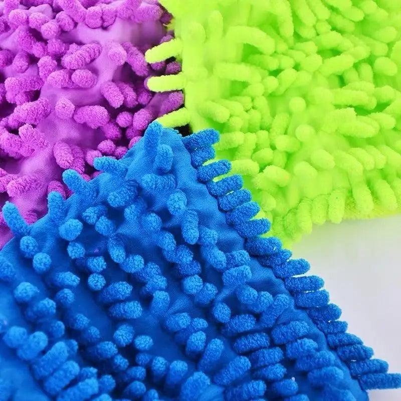 1/3/5pcs, Middle size! Microfiber Car Wash Gloves,Auto Single-Side Ultra Absorbent Car Sponge Scratch Microfiber Cleaning Tool