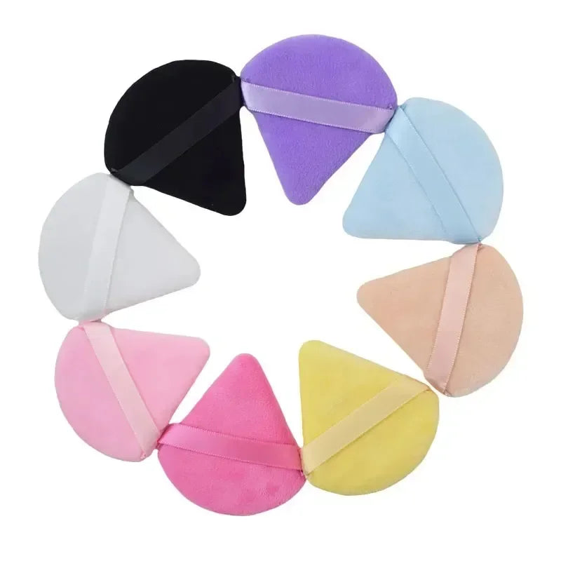 Triangle Velvet Powder Puff – Soft Makeup Sponge