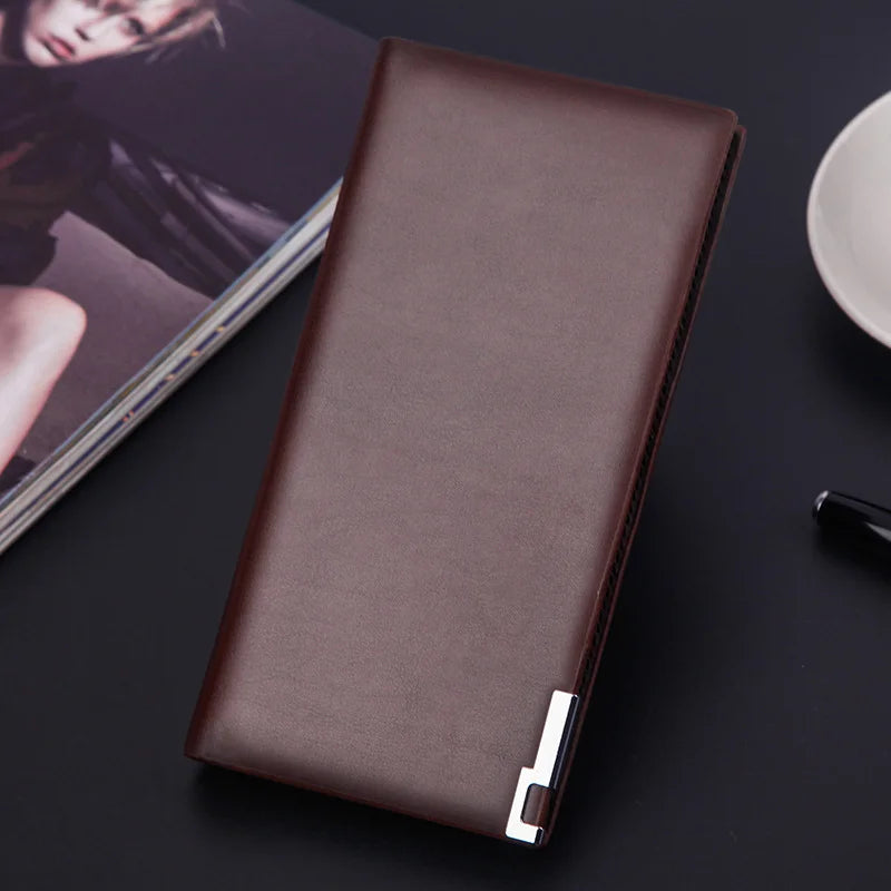 Mens Wallet Casual Slim Of Leather Soft Male Clutch Money Bag Small Pocket Man Purse Thin Wallet Carteira Masculina Couro 2021
