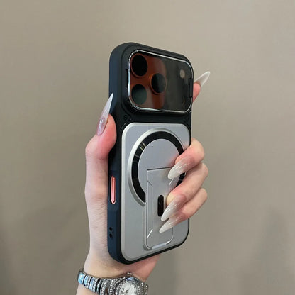 Multi-functional Invisible Dual Support Bracket Phone Case For iPhone 18 17 16 15 14 Plus 13 12 11 Pro Max Wireless Charge Cover