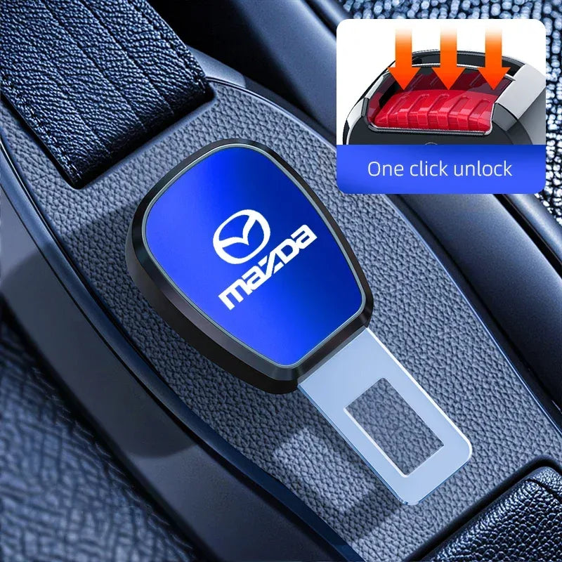 Car Seat Belt Clip Extender Customization Emblem Accessories For Mazda 3 6 CX5 2 CX3 CX9 MX5 RX8 Axela Demio Atenza MS GJI GH - Urbizia