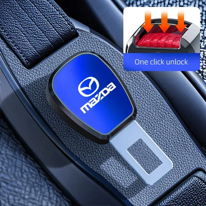 Car Seat Belt Clip Extender Customization Emblem Accessories For Mazda 3 6 CX5 2 CX3 CX9 MX5 RX8 Axela Demio Atenza MS GJI GH - Urbizia