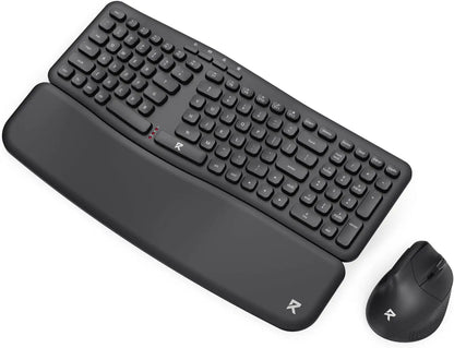 Redragon BS7162 Wireless Keyboard and Mouse Combo, 108 Keys 2.4Ghz Wireless Low-Profile Membrane Keyboard