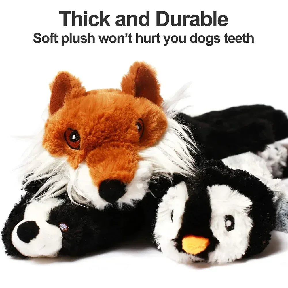 New 45cm Simulated Animal Holster No Stuffing with Squeakers Dog Chew Toy Durable Plush Crinkle Pet Squeak Toys Pet Supplies - Urbizia