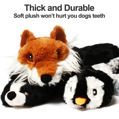 New 45cm Simulated Animal Holster No Stuffing with Squeakers Dog Chew Toy Durable Plush Crinkle Pet Squeak Toys Pet Supplies - Urbizia