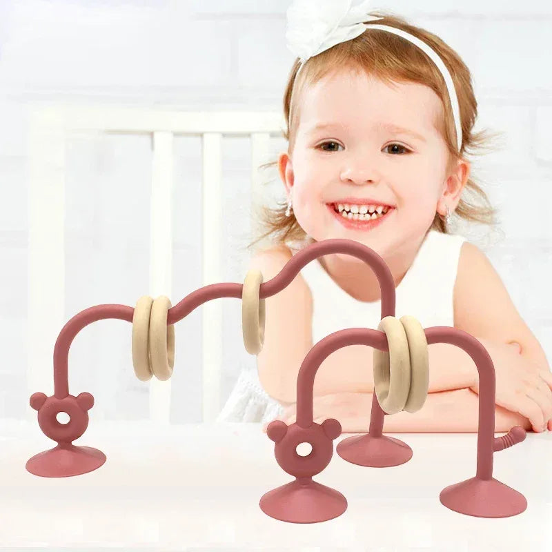 Silicone Baby Educational Puzzle Toy – Bead Wrap Learning Game - Urbizia