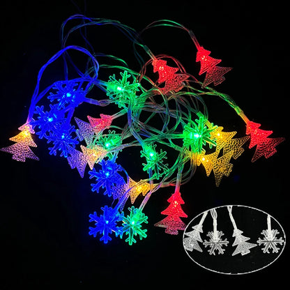 3M Christmas LED Snowflake String Lights – Fairy Lights for Home & New Year Party