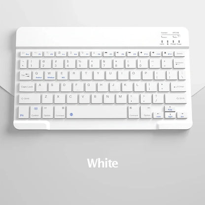 Spanish/English Bluetooth Keyboard 10 inch for iPad Air Pro Wireless Rechargeable Keyboard for Phone Tablet Laptop Universal