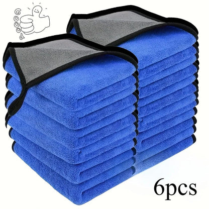 1-10pcs Microfiber Car Cleaning Towels Ultra Absorbent Car Drying Cloth Auto Detailing Washing Towel Father's Day Gift For Dad