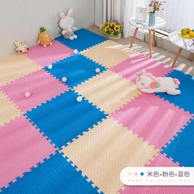 16pcs Foam Baby Play Mat – Interlocking Puzzle Floor Tiles - Urbizia