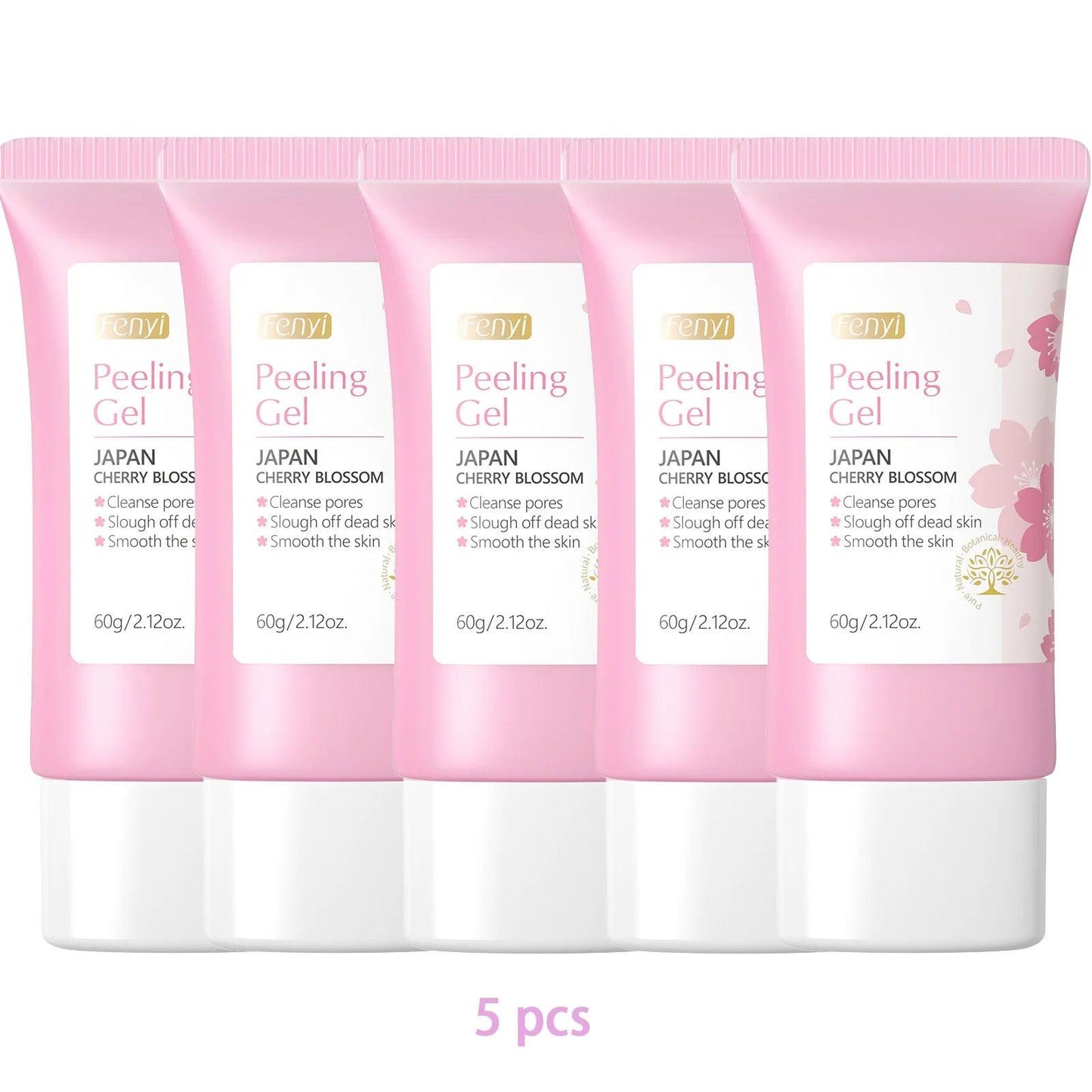Sakura Exfoliating Gel Face Body Scrub Deep Cleansing Pores Gentle Peel For Blackhead Remove Smooth Brightening Skin 60g