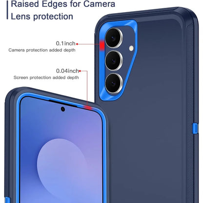 Heavy Duty 3-Layer Armor Protection Phone Case For Samsung Galaxy S26 S25 S24 S23 S22 Ultra Plus Matte Impact Resistant Cover