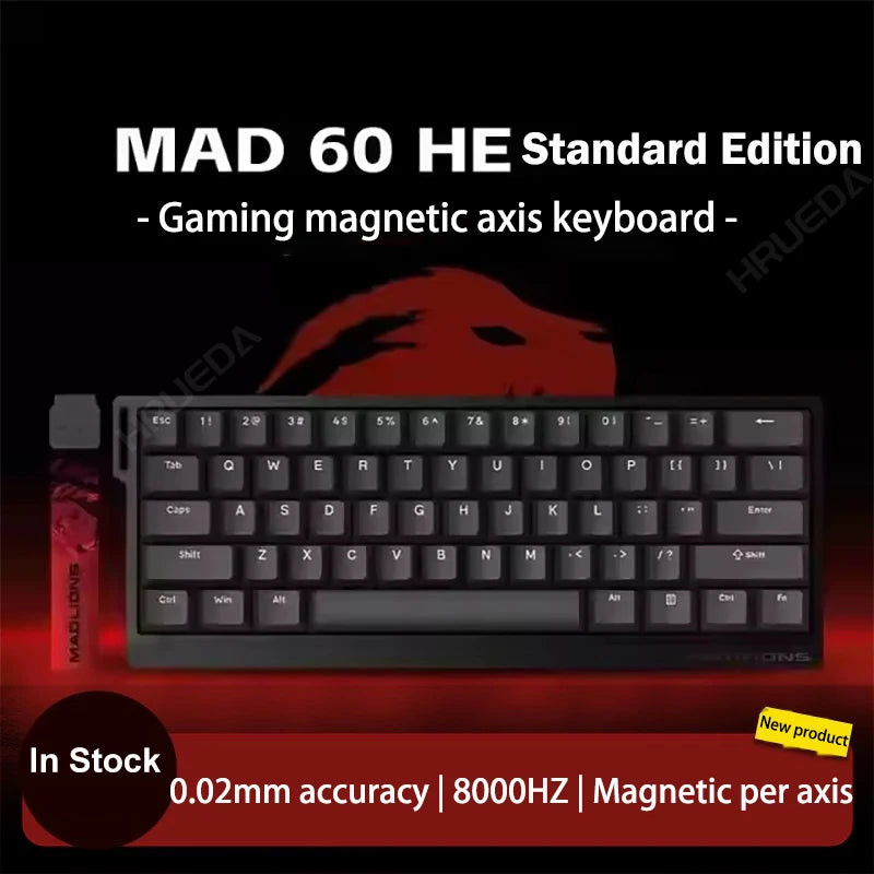 MADLIONS Mad 60he Mad60HE Mad 68HE Mechanical Keyboard Magnetic Switch Wired Hot Swap 8K Polling Rate Customized Gaming keyboard