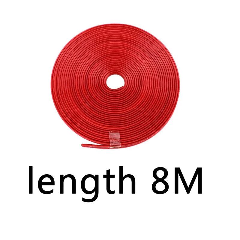 8M Rubber Car Wheel Rim Protector Strip – Anti-Scratch, 9 Colors