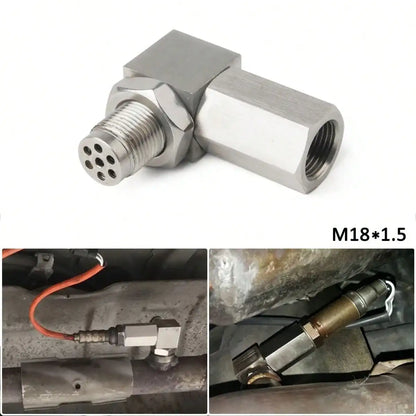 O₂ Sensor Spacer Adapter 90 Degree Connector Adapter M18x1.5 For Cars Engine Exhaust Systems Engine Light Universal