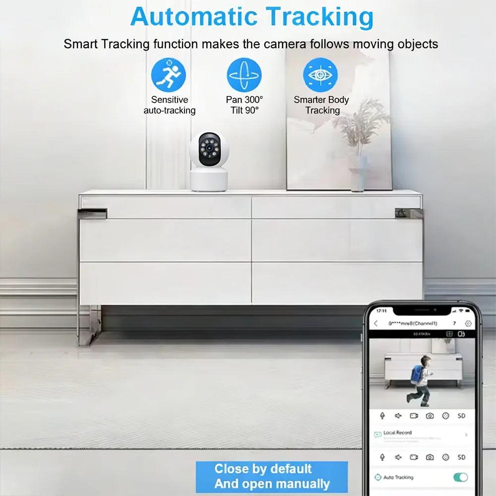 Pet Dog Camera with Phone App, 5G/2.4GHz WiFi Indoor Security Baby Camera, 360° Pan & Tilt, 2-Way Audio, Night Vision 2026New
