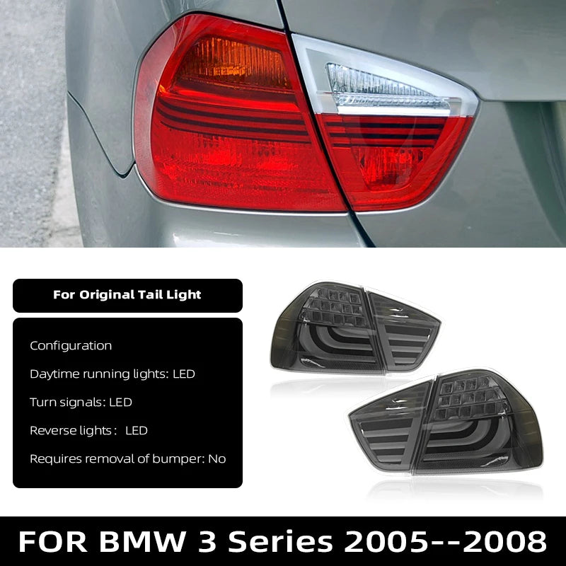 Car Tail Light Assembly For BMW 3 Series E90 2005-2008 Tail Lamp Brake Light Dynamic Turn Signal Tail Lamps Plug and Play LED Taillights