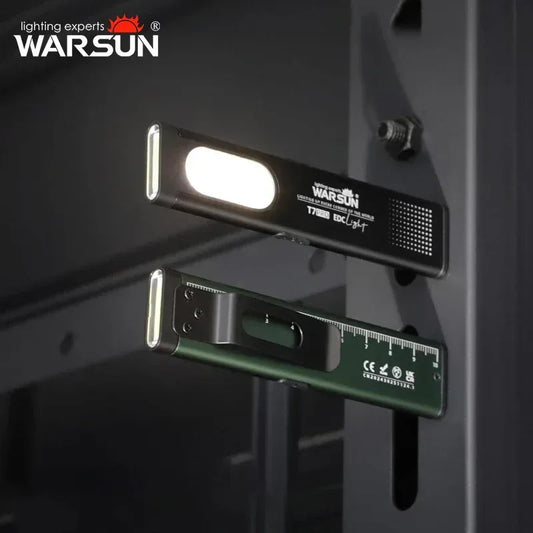 WARSUN T7 LED Torch Portable Mini Flashlight 800LM Rechargeable Pocket Light Magnetic Base Clip Work Light Hiking Fishing EDC - Urbizia