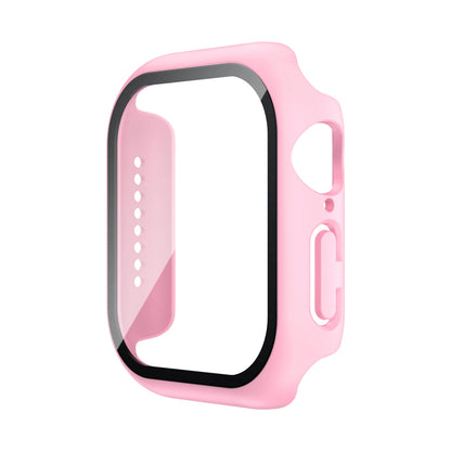 Tempered Glass+Case For Apple Watch 38mm 40mm 41mm 42mm 44mm 45mm 46mm Screen Protector Protective Cover iWatch 10 8 7 9 6 SE 5