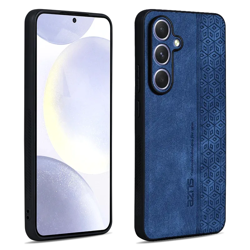 Matte Leather Shockproof Back Case for Samsung Galaxy S25