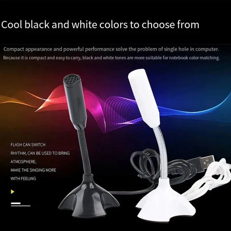 USB Condenser Microphone with Stand for PC Gaming & Streaming
