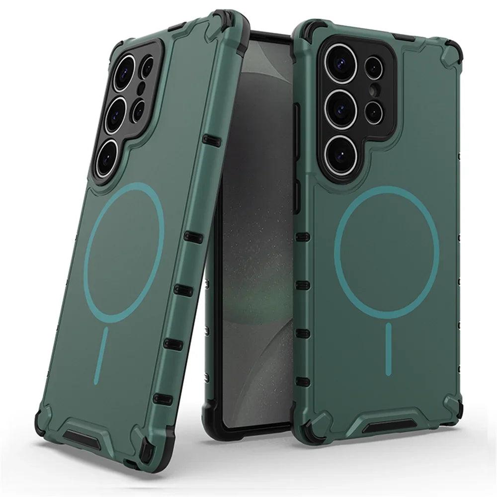 Anti-Slip Magnetic Bumper Armor Case for Samsung Galaxy Series