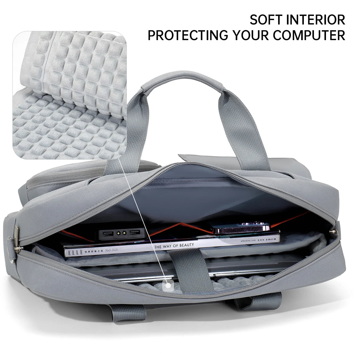 Laptop Bag for Commuting, Suitable for Apple MacBook Air 13, Lenovo Xiaoxin Pro 14, Huawei Matebook 16inch, Dell 15.6inch Protective Case for Women and Men