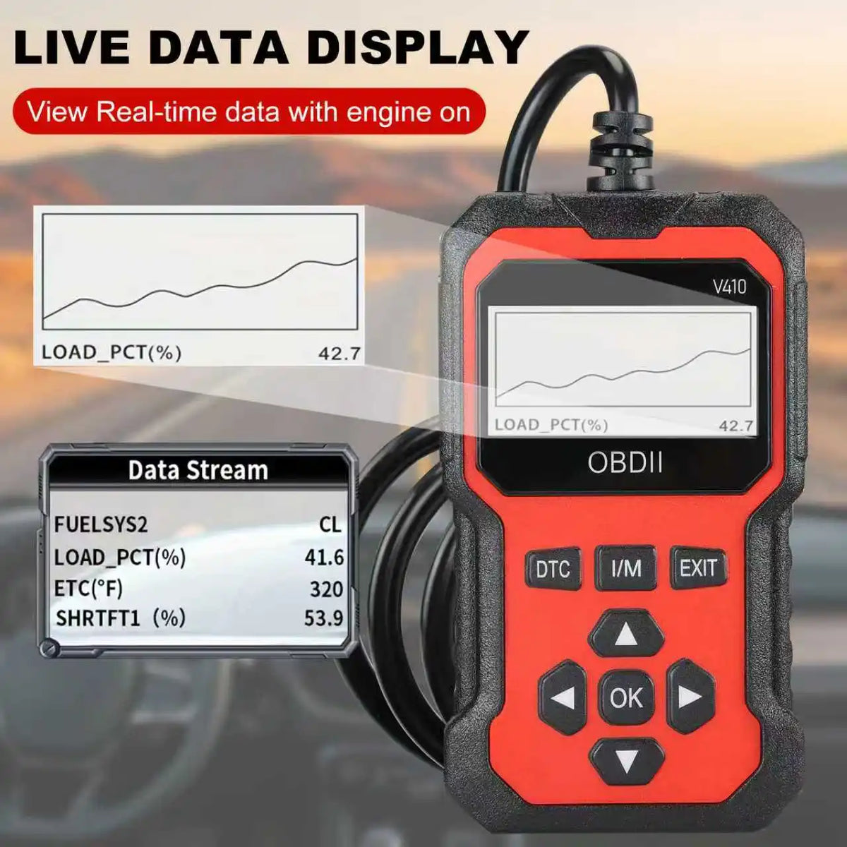 V410 OBD2 Car Diagnostic Scanner – All-in-One Diagnostic Tool for Identifying and Troubleshooting Vehicle Issues.