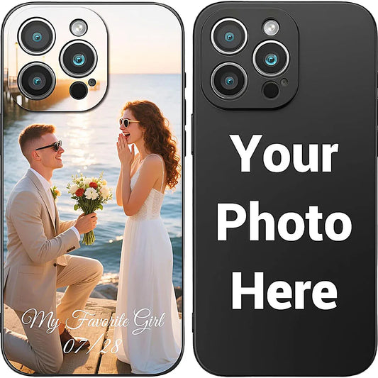 Custom Matte iPhone Case – Personalized Photo or Picture, PC+TPU Soft Cover