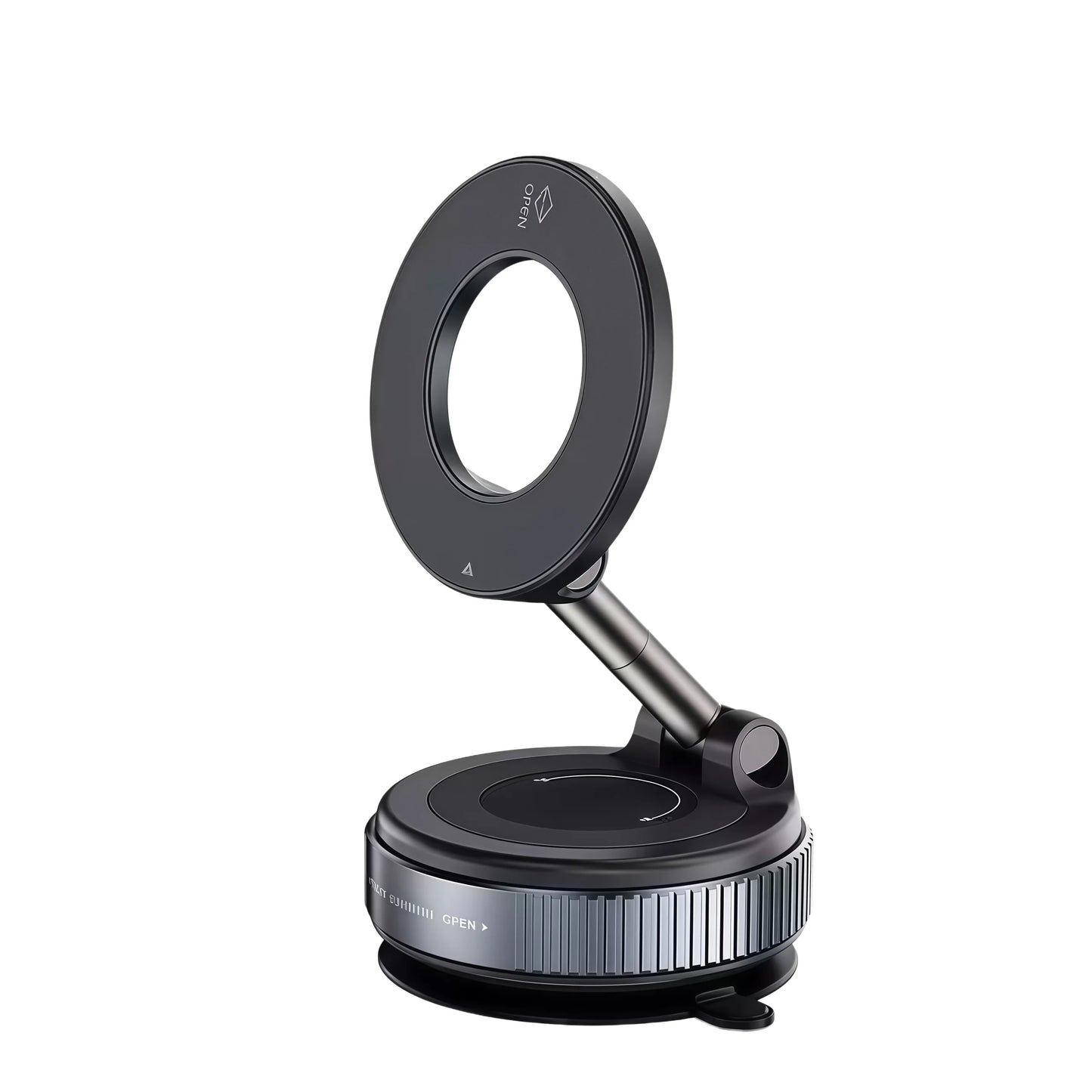 Vacuum Car Phone Magnetic Stand Mechanical Vacuum Suction Cup Rotate 360°Magnetic Adsorption Bracket Navigation Universal Holder