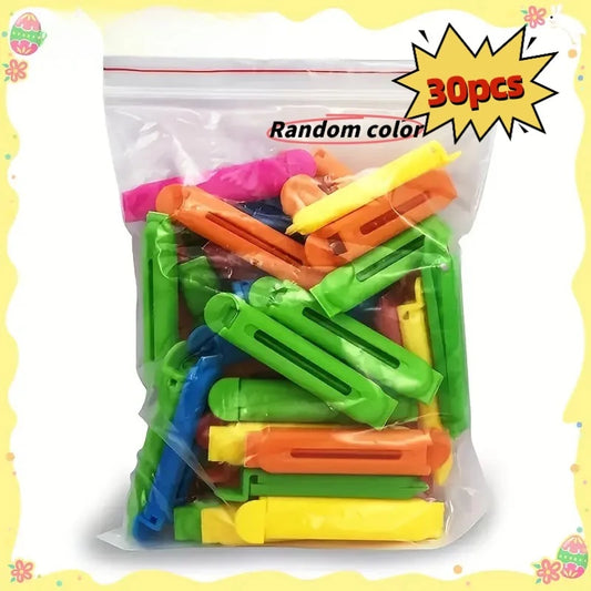 30pcs Multicolor Food Sealing Clips Set