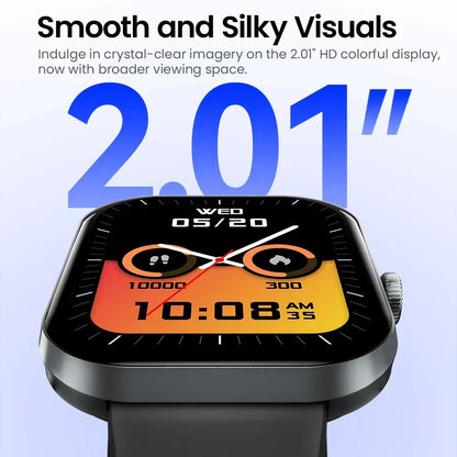 HAYLOU Watch S6 Smartwatch 2.01" HD Display Smart Watch Bluetooth Voice Callings IP68 Waterproof Fitness Tracking Smartwatch - Urbizia