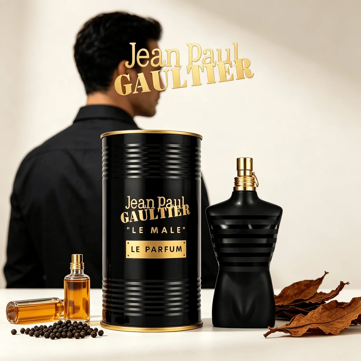 Jean Paul Gaultier Le Beau Eau De Toilette for Men - Long Lasting Addictive Aromatic Woody Mens Cologne with Bergamot, Coconut Wood & Tonka Bean - Designer Fragrance Spray