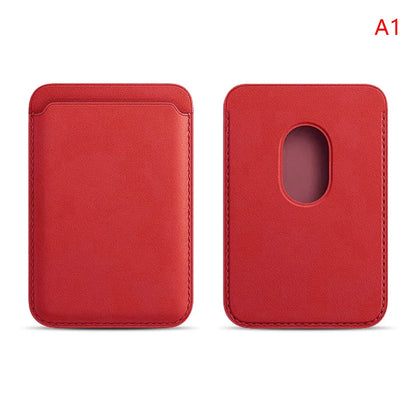 For Magsafe Official 1:1 Leather wallet Magnetic Card holder Case For iPhone 18 Pro 17 16 15 Pro Max Samsung Bag With Box Cover