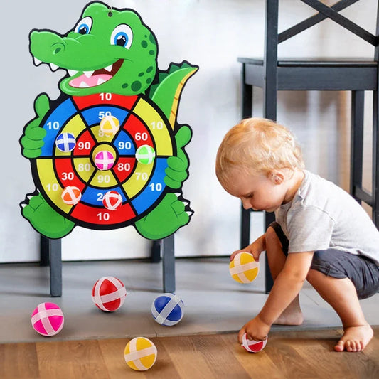 Montessori Sticky Ball Dart Board Game for Kids