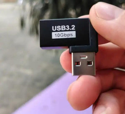 90° USB 3.0 Right Angle Extension Adapter