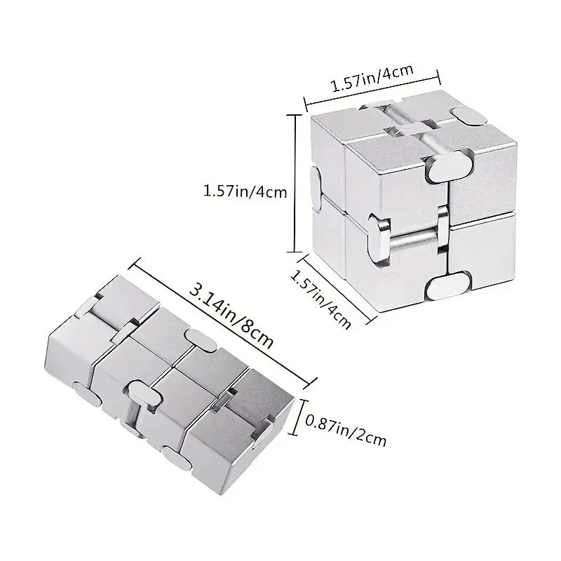 Infinity Cube Sensory Fidget Toy, EDC Fidgeting Game for Kids and Adults, Cool Mini Gadget Best for Stress and Anxiety Relief