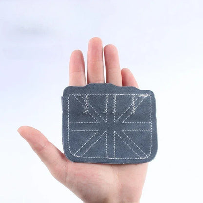 1 Pair Cowhide Bodybuilding Gym Gloves Four-finger Palm Protection Anti-slip Wear-resistant Fitness Sports Training Palm Guard - Urbizia