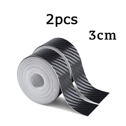 1-5m Nano Carbon Fiber Car Tape Sticker Door Mirror Paste Protector Strip DIY Protection Protective Film Waterproof Adhesive