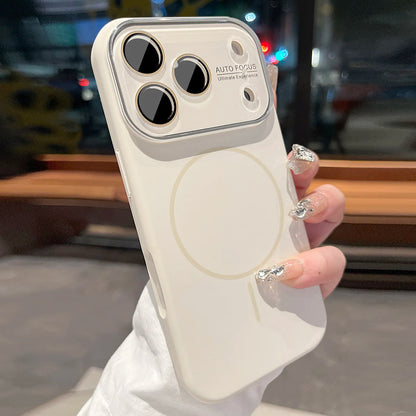 Original Advanced Liquid Silicone For Magsafe Case For iPhone 18 17 Pro Max 16 15 14 Magnetic Charging Glass Lens Protect Cover