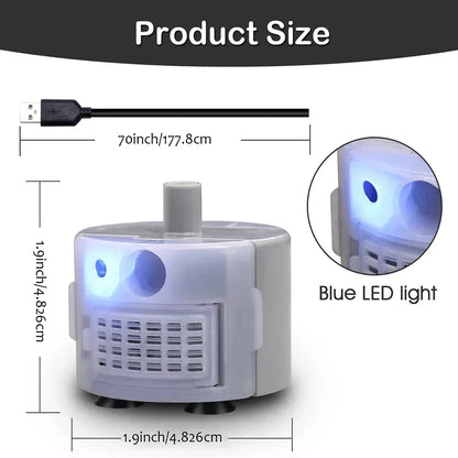 1pc Water Pump For Pet Fountain Stainless Steel Water Feeder Water Pump SMA-800 Ultra-Quiet USB（No Plug Only Water Pump ） - Urbizia
