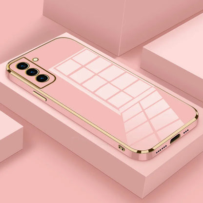 Luxury Bling Glossy Plated Full Cover Phone Case for Samsung Galaxy S26 S25 S24 S23 FE S22 Plus Ultra Soft Back Cover