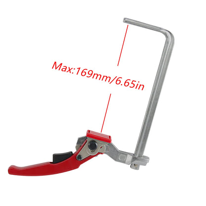ALLSOME 2pcs Ratcheting Table Clamps, Quick Release Track Saw Clamps, Guide Rail Clamp for MFT Table and Guide Rail System