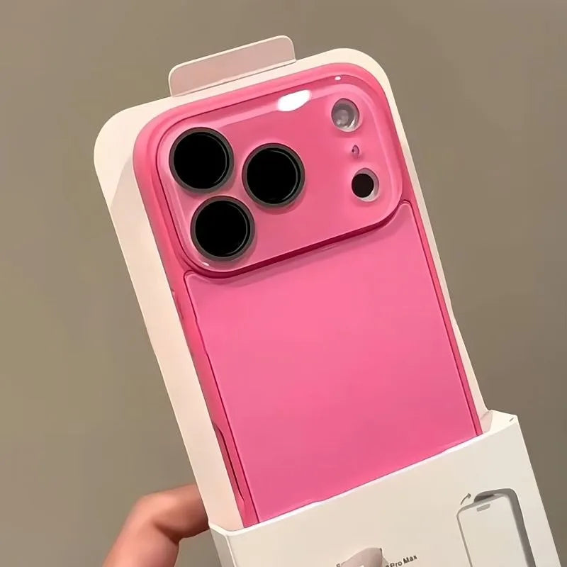 Luxury Camera Protection Phone Case For iPhone 17 16 15 14 13 Pro Max 17Pro 16Pro Tempered Glass Shockproof Hard Back Cover