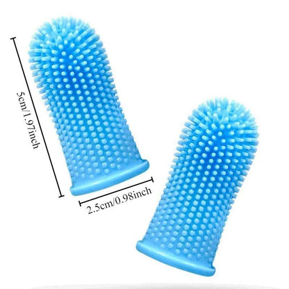 Silicone Finger Toothbrush for Dogs and Cats – 360° Teeth Cleaning