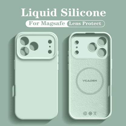For iPhone 18 Pro Liquid Silicone Phone Case For iPhone 18 17 16 15 14 13 12 Pro Max Wireless Charging Skin Smooth Magsafe Cover