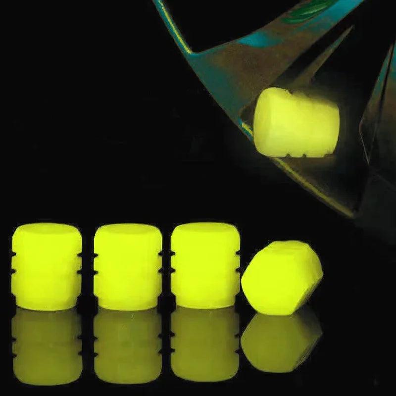 Luminous Fluorescent Car Tire Valve Stem Caps